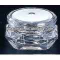 Diamond Cosmetic Acrylic Jar para embalagem de cosméticos